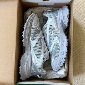 Lacoste Light Gray Mesh Sneakers- Women's L003 Neo Shot Sneakers